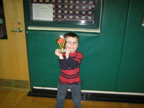 Colin with trophy